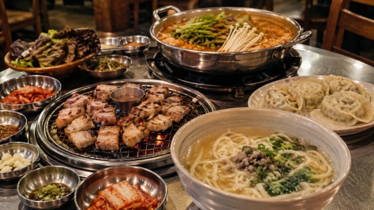 Seoul restaurants with Korean barbecue, kalguksu, dumplings and shabu hot pot