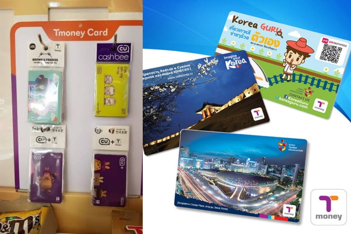 T-money card in Korea at a convenience store