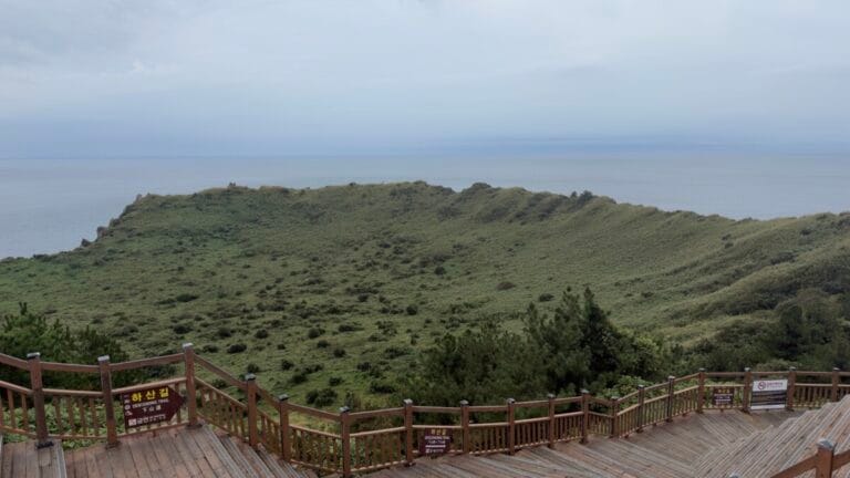 View from Seongsan Ilchulbong on an East Jeju day route